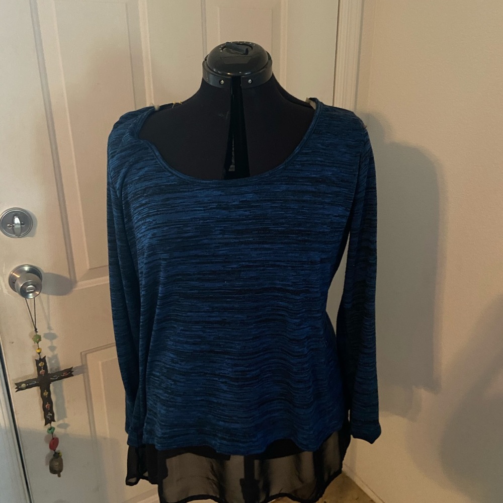 Blue long sleeve shirt